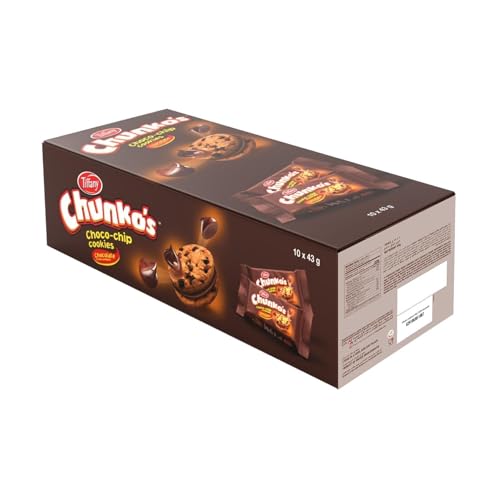 Tiffany Chunko's Choco Chip Cookies Chocolate Cream Sandwich, 10 x 43 g