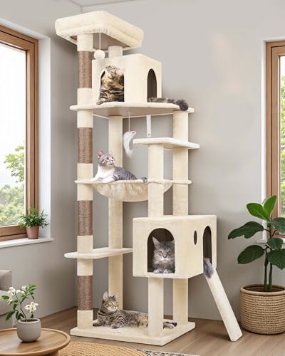 Globlazer Heavy Duty Cat Tree Tower, 70inch Sturdy Cat Tree for I...