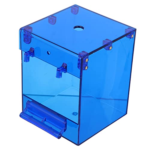 Toddmomy Box Parrot Bath Box Shower Bird Bath for Cage Birds Hanging Bird Bath Bird Tub Bathtub Parakeets Outdoor Bird Bath Bird Baths Indoor Pet Container Budgie Bath Acrylic Blue
