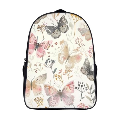 Mochila infantil de mariposa 3D para la escuela y viajes de niños con medidas 40x28x16cm