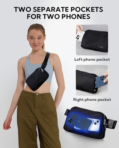 image for WATERFLY Crossbody Belt Fanny Pack: Sports Walking Waist Bag Runner Be