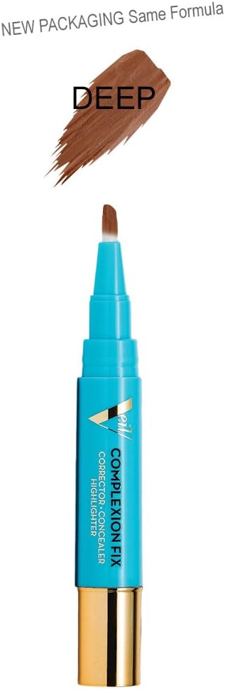 Veil Cosmetics Complexion Fix Concealer (5P Deep Pink) for Dark Undereye Circles, Spot Coverage, Vegan & Cruelty Free