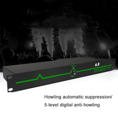Supresor de retroalimentación anti-chillido, desplazador de frecuencia, con escaneo y supresión automáticos, ecualizador paramétrico de 5 niveles, para escenarios y KTV miniatura 7