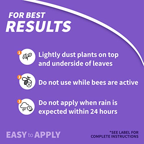 Bonide Eight Insect Control Garden Dust, 3 lb. Insect & Mite Killer for Outdoor Garden, Kills & Repels Insects