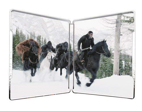 War for The Planet Of The Apes Steelbook 4K Ultra HD (War of The Planet Of The Apes) Uk Exclusive Limited Edition Bluray Region Free
