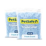 PetSafe ScoopFree Premium Crystal Cat Litter - Outperforms Clay Litter - Less Tracking, Dust for A Fresh Home - Non-Clumping - Two 4.3 lb Bags of Litter (8.6 lb Total) - Original Blue