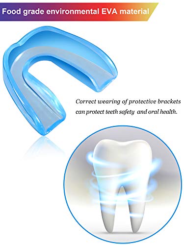 Hsei 10 Pieces Sports Mouth Guards Sports Mouth Protection Athletic Mouth Guard With Portable Box For Adult And Youth, 5 Colors #TOP3