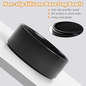 Large-Dog-Bowls-Non-Slip-Ceramic-Dog-Bowl-with-Silicone-Base-Heavy-Stoneware-Dog-Food-and-Water-Bowl-No-Spill-8-Modern-Trendy-Pet-Bowl-for-Medium-Big-and-Giant-Dog-Breed-Black - Cucciolini Doodles   Large-Dog-Bowls-Non-Slip-Ceramic-Dog-Bowl-with-Silicone-Base-Heavy-Stoneware-Dog-Food-and-Water-Bowl-No-Spill-8-Modern-Trendy-Pet-Bowl-for-Medium-Big-and-Giant-Dog-Breed-Black