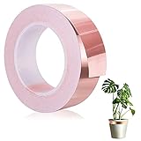 cinta de cobre 3m 1181  GIAK Cinta de lámina de cobre para blindaje EMI, reparaciones eléctricas, caracoles repelentes, manualidades (20 mm x 20 m)