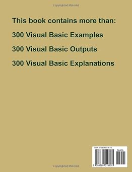 Visual Basic Cheat Sheet, Syntax Table & Chart, Complete Reference Guide by Examples: Visual Basic Language Syntax Book, Cover all VB Syntaxes, Quick Study Workbook (Cheat Sheet Series)