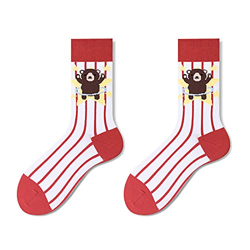 TUSAYOO Calcetines Hombres y mujeres 1 par Calcetines largos de algodón Calcetines 003 Cover