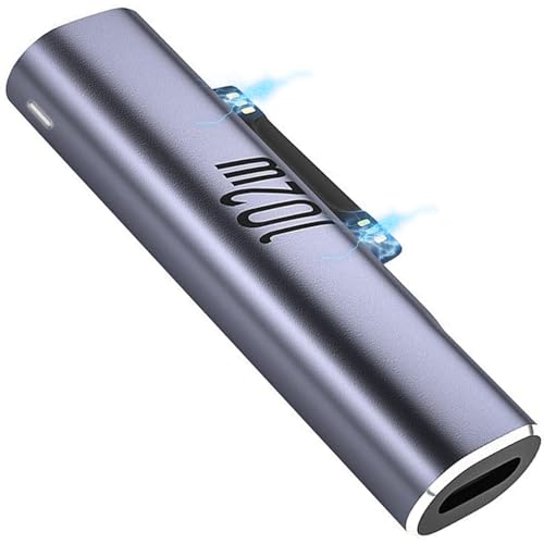 102W Magnetic Charger for Surface - USB C Female to Magnetic Male Charging Adapter Type-C PD Power Charger Accessory for Microsoft Pro Surface-Book Surface-Go Surface-Slim Pen 2 Surface-Duo 2