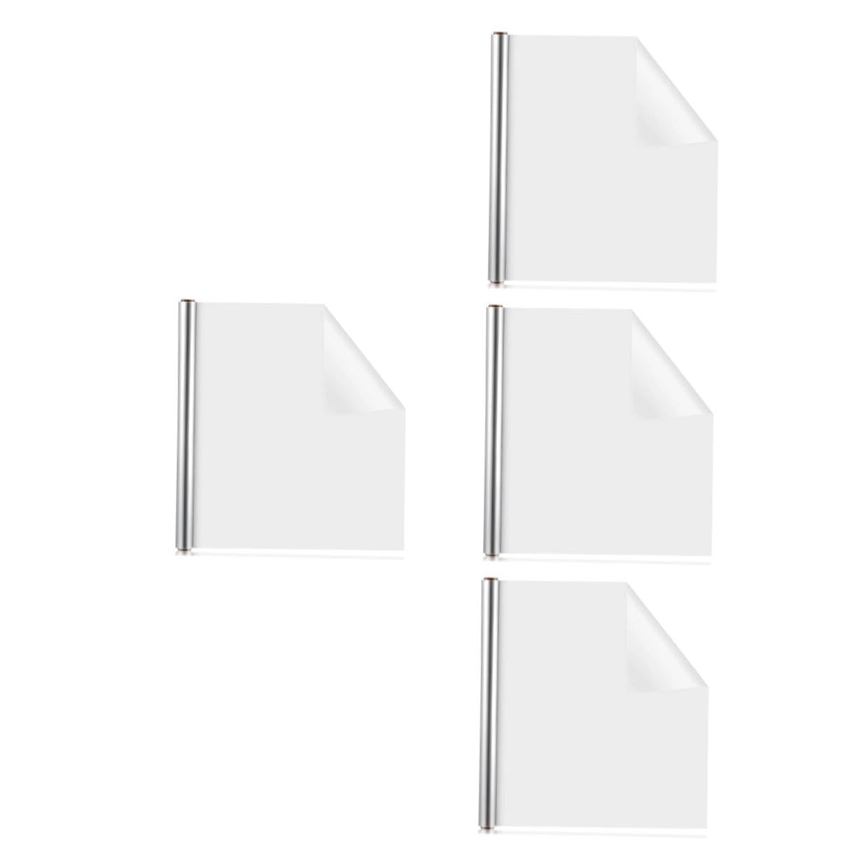 4 Rollos de pegatinas de decoración de pared transparentes y protectores electrostáticos