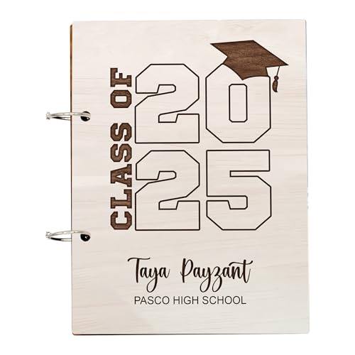 TRACTIOOR Custom Graduation Guestbook Advice, 6.5" Memory Book for Graduation Party Guest Book, 40 Sheets, Before You All Your Memories (Guest Book 01)