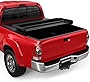MOSTPLUS Tri Fold Soft Truck Bed Tonneau Cover Compatible for 2005-2015 Toyota Tacoma On Top (6 FT)