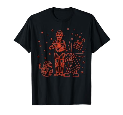 Star Wars Holiday t-shirt fini les pulls de Noël qui grattent avec C-3PO R2-D2