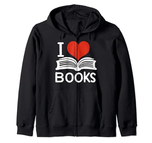 Funny I Love Books Reading Book Lover Reader Book Sweat à Capuche