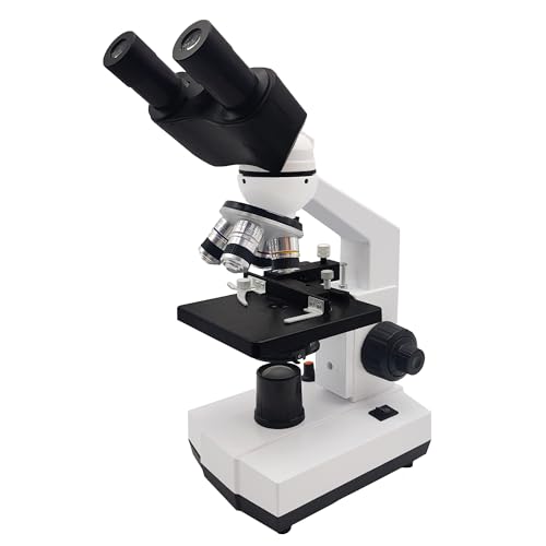 sino optical Adult Student Compound Binocular Microscope - 40X-5000X High-Magnification