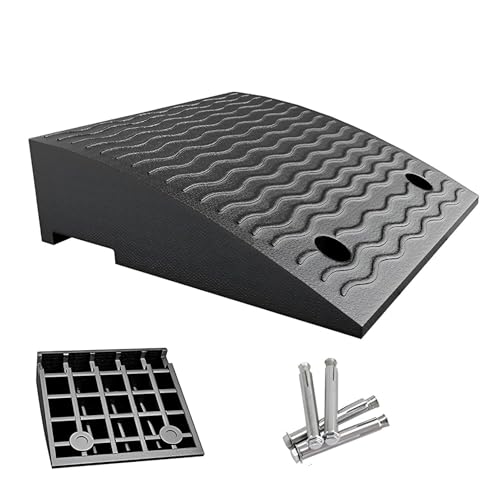 Rampa de caucho 15 cm de alto para bordillos, resistente miniatura 1
