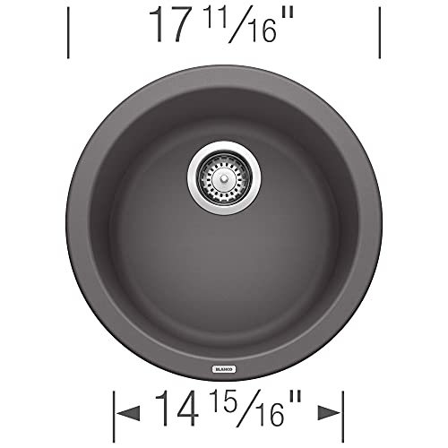 Blanco, Cinder 518911 Rondo Silgranit Drop-In Or Undermount Round Bar Sink #TOP2
