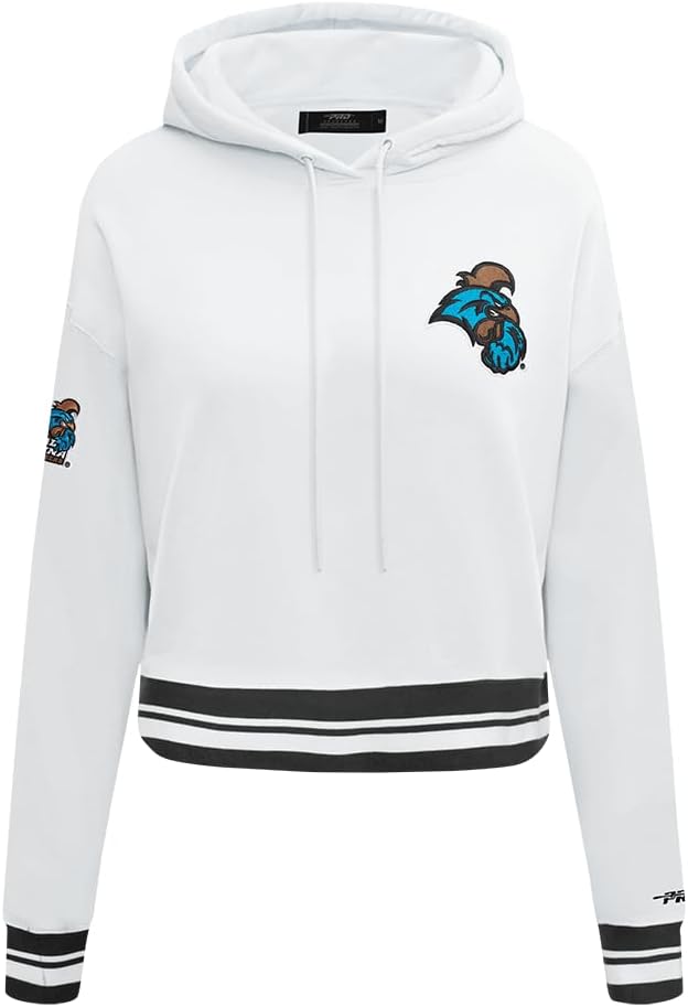 Pro Standard NCAA womens Womens College Classic Essentials Brushed Back French Terry Cropped Pullover Hoodie