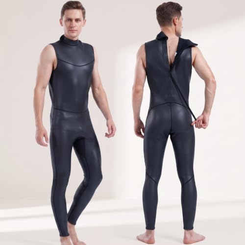 Chaqueta sin mangas de neopreno para buceo con cierre frontal para aislamiento térmico y cambio fácil, adecuada para práctica en piscina, kayak, snorkel y nado costero miniatura 5