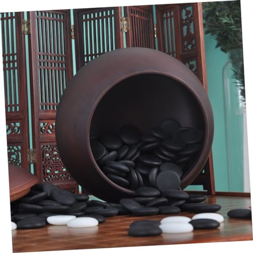 Pièces de jeu de Go réversible et imperméable boîte de stockage bois - 6
