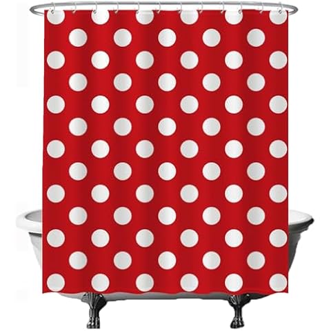 Ulticool Polkadot Shower Curtain - 180 x 200 cm Cover