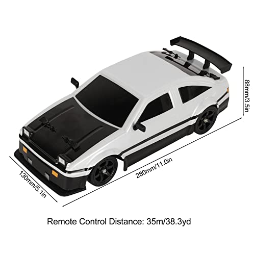 Image of BuyWeek Remote Control Car,RC Drift Car with 4 Wheel Drive,1 /16 2.4 GHz Simulated RC Drift Car Toy with 2 Sets of Tyres for Boys and Girls,Multicolour