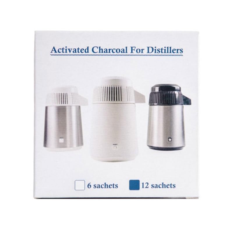 Lot de 12 filtres à charbon actif pour distillateur Megahome etc