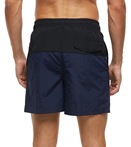 Image of SILKWORLD Men's Swim Trunks Waterproof Bathing Suit Quick Dry Shorts with Pockets