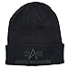 Produktbild Alpha Industries 3D Beanie Strickmütze aus Acryl für Herren Black