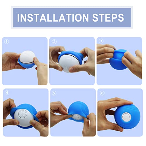 Vetmor Active Rolling Ball For Dogs,Interactive Dog Toys For Entertainment & Stimulation Wicked Active Rolling Ball With 2 Replacement Protective Silicone Cover For Cats And Small Dogs (Green) #TOP6