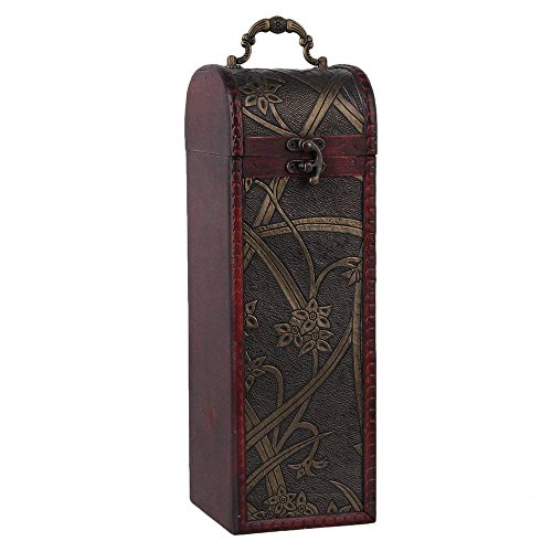 Scatola regalo in legno per bottiglie di vino, stile vintage, regalo per matrimonio e anniversario