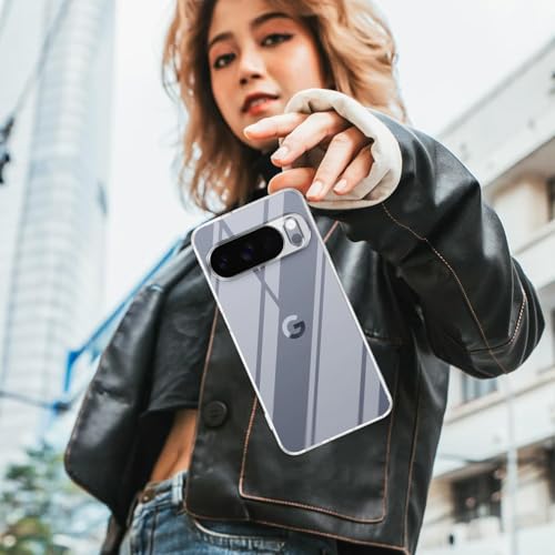 Image of Jkobi Silicone Back Cover Case for Google Pixel 10 Pro (Clear Shockproof Case with Camera Protection | Soft and Flexible | Transparent)