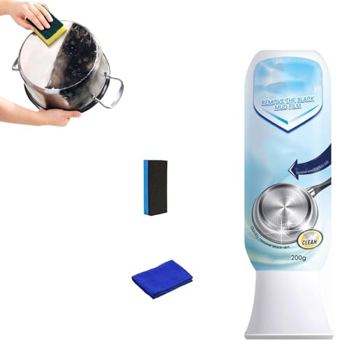 Pot Bottom Black Stain Remover,Powerful Bottom Black Scales Cleaning Paste