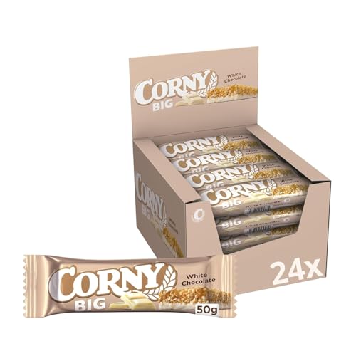 Müsliriegel | Corny BIG | White Chocolate | Mit weißer Schokolade | Großpackung 24x40g
