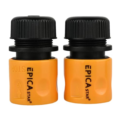 Image of Hose Quick Connectors Set - Durable ABS 1 /2 inch Inch Garden Hose Fittings - Easy Snap-On Connectors for Watering Systems, Irrigation, and Outdoor Use - Leak-Proof and Rust-Resistant Design CE-60520