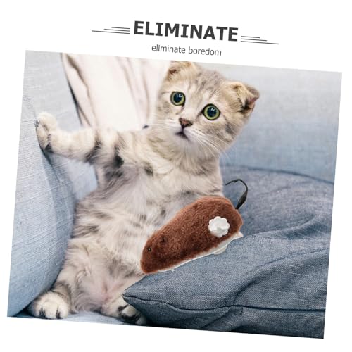 Souris pour chat interactives en peluche avec mécanisme de jeu aléatoire - 8