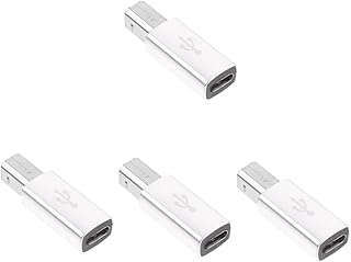 SUPVOX 4pcs Typec Adapter Wire Connectors Printer Cable Electronic Piano Laptop Conversion Adapter Piano Accessories Audio Adapter for Piano Electronic Piano Converter Adapter Stereo