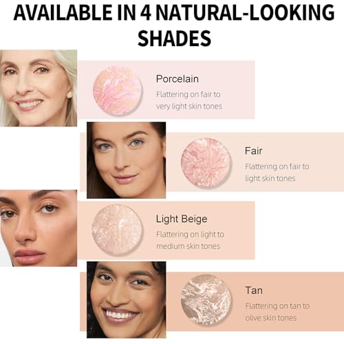 Image of Baked Luminous Pressed Powder-Glow-Infused Foundation,Highlighter & Setting Powder in One-Color-Correcting,Oil-Control,Long-Lasting Coverage for All Skin Tones 02