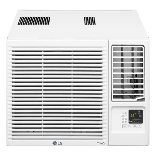 Image of LG LW1223HR 12200 BTU Window Air Conditioner with 570 Square Feet Coverage, Quiet Operation, and LED Display (White)