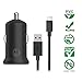 Motorola TurboPower 18 QC3.0 Car Charger w/ 3.3ft USB-A to USB-C Cable for Moto G Power, Play (2023/2024) G Stylus (2022/2022 5G/2023/2023 5G), G 5G 2023/2024, Edge 2022/Edge+ 2022/2023