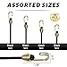 Small Bungee Cords with Hooks 18 Pack (2/4/6/8 Inch) - MIni Bungee Cords for Camping, RV, Kayak - 5mm Rubber Core & Anti-Rust Hooks - Secure Straps for Tools, Tarps, Gear Organization