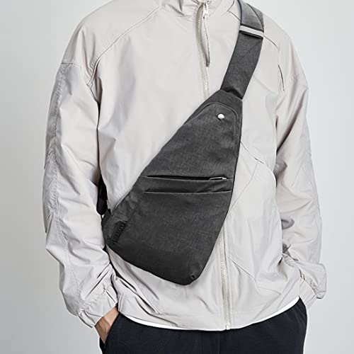 Image of Seoky Rop Sling Bag Slim Personal Purse Pocket Small Crossbody Chest Bag | Lightweight,Ultra Thin,Water Resistance,Anti-pickpocketing,Anti-Thief,Travel Purses,Small Sling Bag,Travel Workout