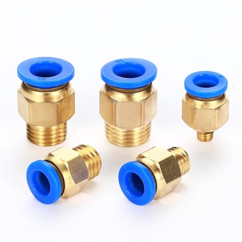 Conector rápido PC12 con rosca métrica M14 para solucionar fugas de aire 12mm