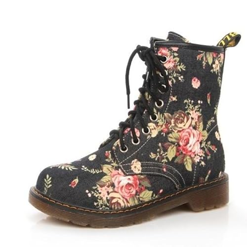 NUANXIN Retro floral boots