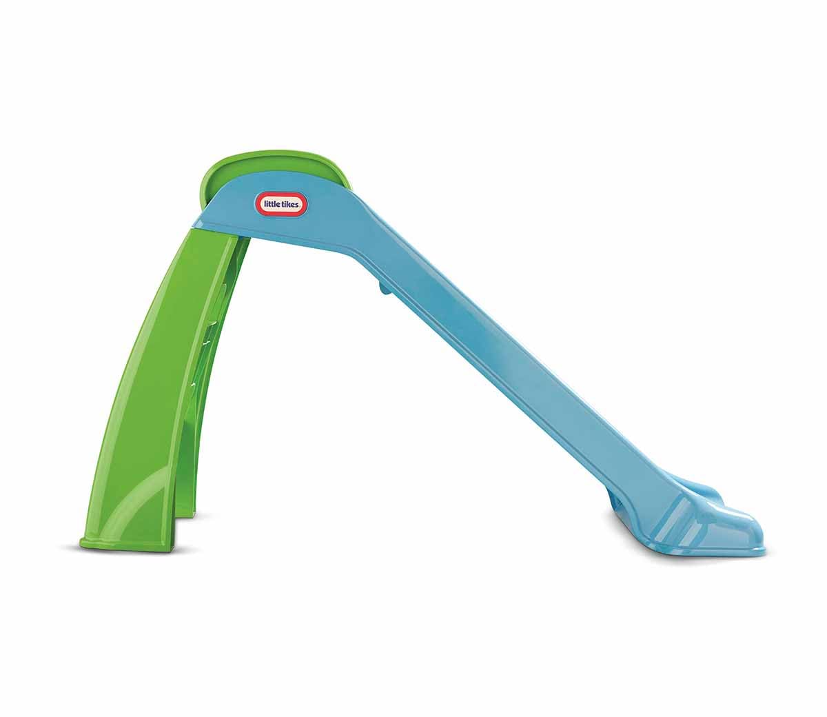 Little Tikes Premier Tobogan - Jeu d'intérieur et d'extérieur - Jouet de Jardin et activité d'extérieur pour Enfant, Durable, Stable, sécurisé - Jouet de Jardin Bleu & Vert. pour 18 Mois et +