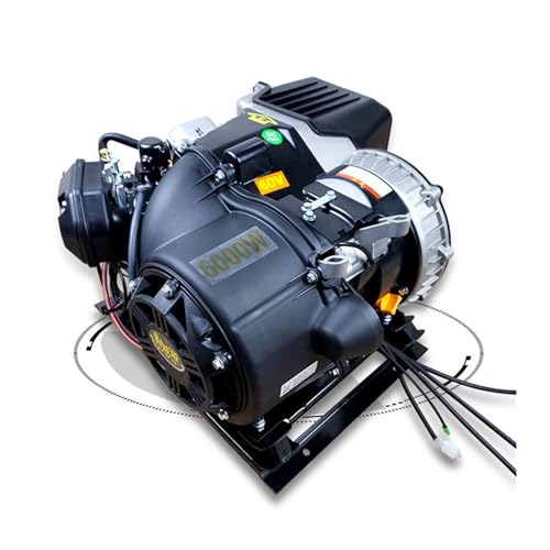 Generador de vehículo eléctrico automático 60 V 72 6KW, conversión frecuencia silenciosa, doble enfriamiento, generador accionado por energía sin aceite Para uso de bricolaje(48V 5KW)