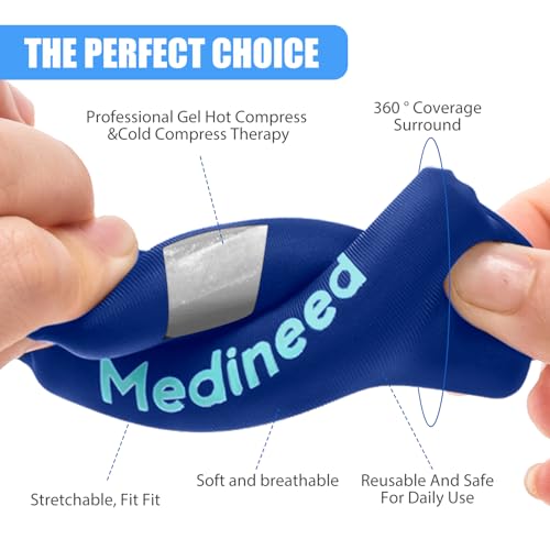 Image of 2PCS Finger Sleeves Gel Ice Pack, Lasting Cold Compress Freeze Sleeve, Reusable Finger Brace Ice Packs for Injuries, Arthritis, Tendonitis, Gout, Sprains, Middle Protectors (Blue)